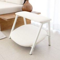 숲속애 2단 쿠션 발받침대, 화이트