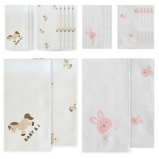 순면 나염 손수건 2종 x 10p 세트