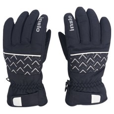 inslo 女款防寒滑雪板手套 雙手穿戴組 RIG4436, 黑色, 1套