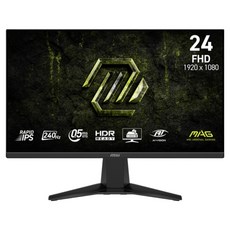 msi 微星 MAG 23.8吋 電競 顯示器 Rapid IPS MAG 245F X24 FHD 1920 x 1080 240Hz 0.5ms HDR Ready AI-VISION 3年保固