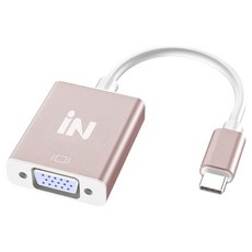 인네트워크 FHD 지원 USB 3.1 C타입 to VGA RGB 영상변환 모니터 컨버터, 1개, IN-U31V15