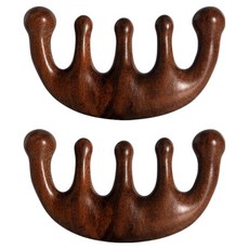 DIBLIC 全身斜方肌頭皮刮痧按摩器, 棕色, 2個