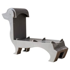 Lumion 臘腸狗紅酒架, 灰色, 1個