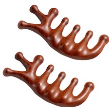 DIBLIC 全身經絡頭皮按摩器 刮痧, 棕色, 2個