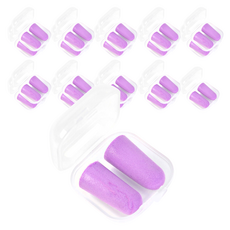 DK ONE 漂亮防噪音耳塞 紫色A 1.4 x 2.8 cm, 20個, 2入