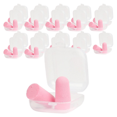 DK ONE 漂亮防噪音耳塞 粉紅色A 1.4 x 2.8 cm, 20個, 2入