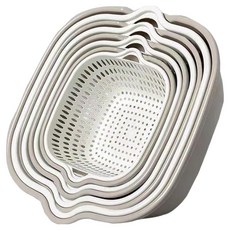 주방 싱크대 배수 바구니 4종 세트, 그레이 + 화이트, 1세트