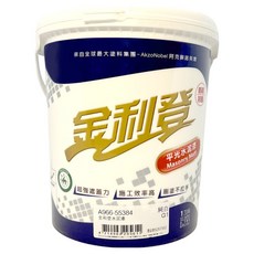 Dulux 得利 金利登 水性水泥漆 A966 G1, 純白色, 1個, 3.785L