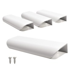 Sonjabisesang 半月形翻蓋傢俱把手 130, 白色, 4個