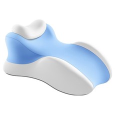 Seekis 多功能記憶棉床上玩手機趴睡枕 床頭減壓腰墊, 藍白色