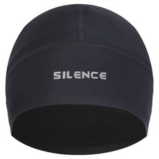 Silence 柔軟保暖冬季防寒緊身風格自行車跑步登山小帽, 黑色, 1個