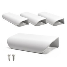 Sonjabisesang 半月形翻蓋傢俱把手 80, 白色, 4個