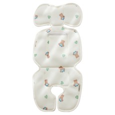 bebenuvo 暖暖包溫熱坐墊 嬰兒推車座墊, 活力熊, 1個