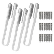 Souplace 百葉窗清潔縫隙夾式工具 14.5 x 2.3 cm, 白色, 3個