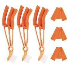 Souplace 百葉窗清潔工具 縫隙刷 27 x 5 cm, 橘色, 3個