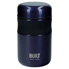 BUILT 不鏽鋼真空保溫食物壺 BLT-JAR-BU, 午夜藍, 1個, 490ml