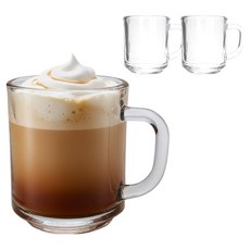 다이아글라스 유리 카페 머그컵 245ml, 3개