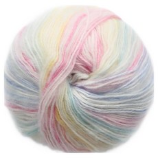 청송뜨개실 플라워코튼 뜨개실, 19 버블레인보우, 1개