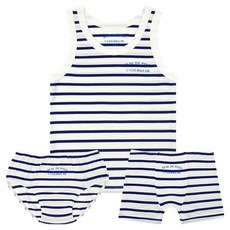 BEBE DE PINO UNDERWEAR 兒童基本款條紋天絲內衣褲組 BU43US901