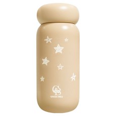 Green Bell 綠貝 316點星迷你保溫杯, 星星 米色, 1個, 230ml