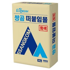 쌍곰 떠붙임몰 타일 시공 접착용 회색 25kg, 1개