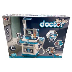 雄城玩具 仿真醫療護理工作台手推車醫生組家家酒 8205, 混和顏色, 1套