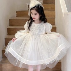 Bebemon Story 袖褶泡泡袖洋裝