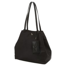 헤지스 아이코닉 나일론 퍼피 로고 와이드 쇼퍼백 카드참