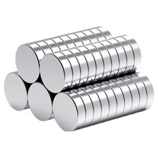 TODAY LIVING 超強力釹磁鐵 圓形磁鐵 直徑10mm x 厚度3mm R99948S, 銀色, 50個