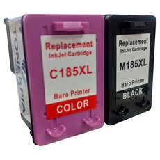 토너피아 삼성 호환잉크 INK-M185XL INK-C185XL 대용량 세트, 블랙, 컬러, 1세트 블랙, 컬러, 1세트