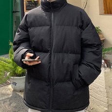 Market A 男款領口格紋重點鋪棉夾克