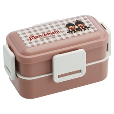 Skater 圓頂蓋雙層便當盒 600ml PFLW4, 蒙奇奇, 1個