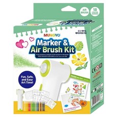 문교 18색 마카 에어브러쉬 키트, 혼합색상, 1개