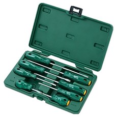 SATA 一字及十字型螺絲起子 09306 8入, 1個