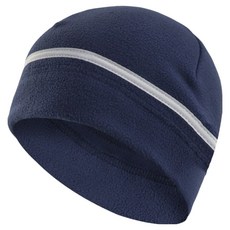 Parajuni 反光線條刷毛保暖運動帽 HJ0953, 海軍藍, 1個