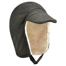 Parajuni 羊羔毛刷毛冬季防寒護耳自行車運動帽 HJ0949, 灰色, 1個
