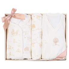 ORGANICMOM 新生兒彌月禮物 Prest系列 蝴蝶衣 MIFNBE01 + 內衣 MIFL9B04 + 禮物袋 + 購物袋組合