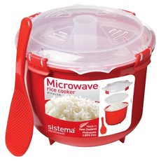 sistema MICROWAVE 可微波系列 煮飯盒 附飯匙 2.6L, 紅色, 1個