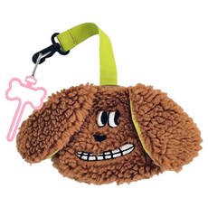 蘿拉狗狗便便袋盒 + 夾子組, 棕色(盒), 隨機出貨(夾), 1套