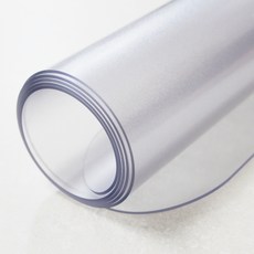 커버팩토리 프리미엄 PVC 테이블 매트 모서리 라운드 1.5cm, 반투명, 1개, 70cm x 140cm  x  두께 2mm