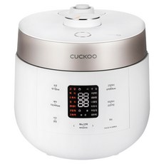 CUCKOO 福庫 Twin Pressure The Light 電子壓力鍋 6人份, CRP-STK0610FW, 霧面白色 + 香檳金色