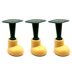 kkalkkeumdeohagi 防止關門 免鑽孔門擋 黃色, 3個