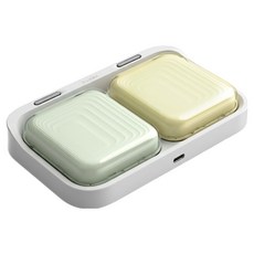 넥스트유 파로수 미니 고속충전 맥세이프 보조배터리 5000mAh 2종 + 전용 충전기 풀 세트, 옐로우, 그린(보조배터리), 파로수 트윈팩 GY