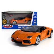 MSZ U&One 金屬夢幻車系列 藍寶堅尼 Aventador Roadster 迷你車, 橘色, 1個