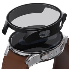 KANTAM Galaxy Watch 全覆蓋保護殼, 2個, 透明 + 黑色