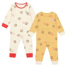 Tartine et Chocolat 嬰幼兒UL內衣長袖上衣 + 下身 2件組