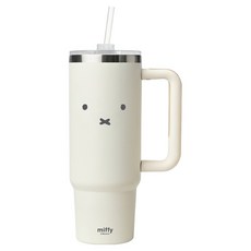 Bo friends Miffy 大容量不鏽鋼隨行杯, 白色, 1個, 887ml