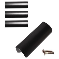 Sonjabisesang 半月 薩爾芒 2孔 傢俱把手 P64, 黑色, 4個