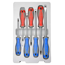 KING TONY 金統立 專業級起子7件組 KT30127MR, 1套, KT1422(4 x 100 + 5.5 x 125 + 6.5 x 150 + 8 x 175) + KT1428(No.1 x 80 + No.2 x 100 + No.3 x 150)