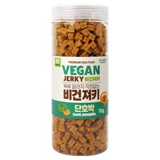 닥터케어누트 강아지 비건 영양 육류 알러지 케어 대용량 져키, 1개, 1kg, 단호박
